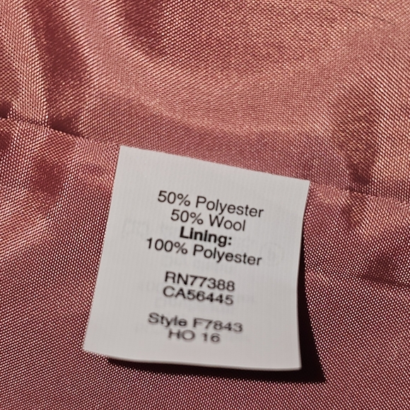 NWT J Crew Womens Uptown Pea Coat SZ 2 Coral Wool Blend Business Casual - Picture 14 of 15